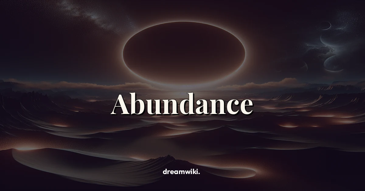 Abundance Dream Meaning & Symbolism