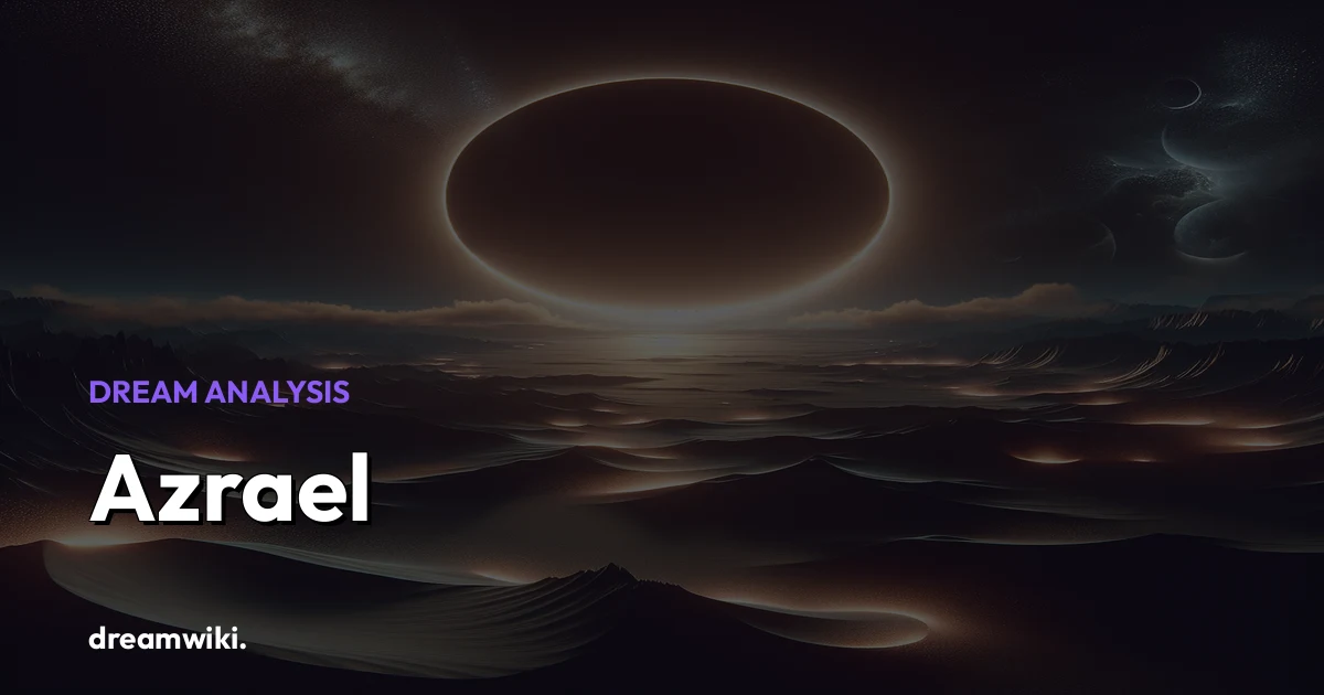 Significado de soñar con Azrael
