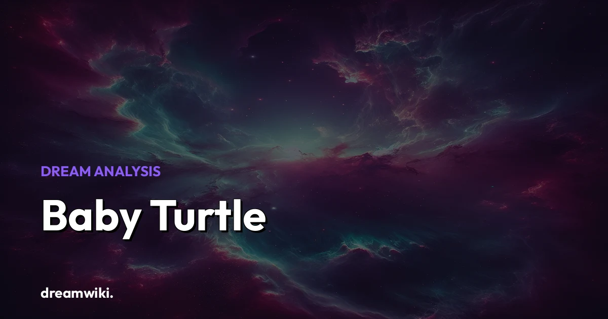 O que significa sonhar com filhote de tartaruga