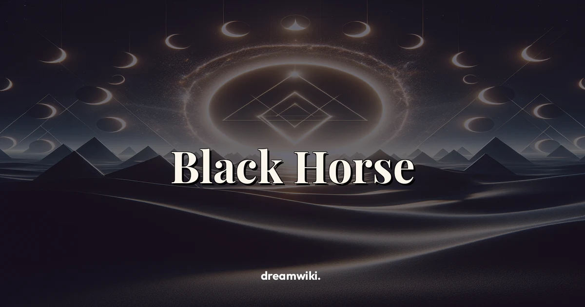 Black Horse Dream Meaning & Symbolism