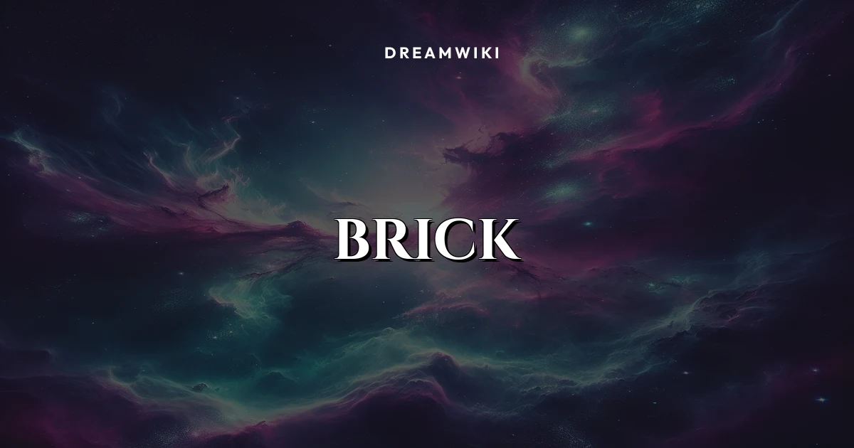Brick Dream Meaning & Symbolism