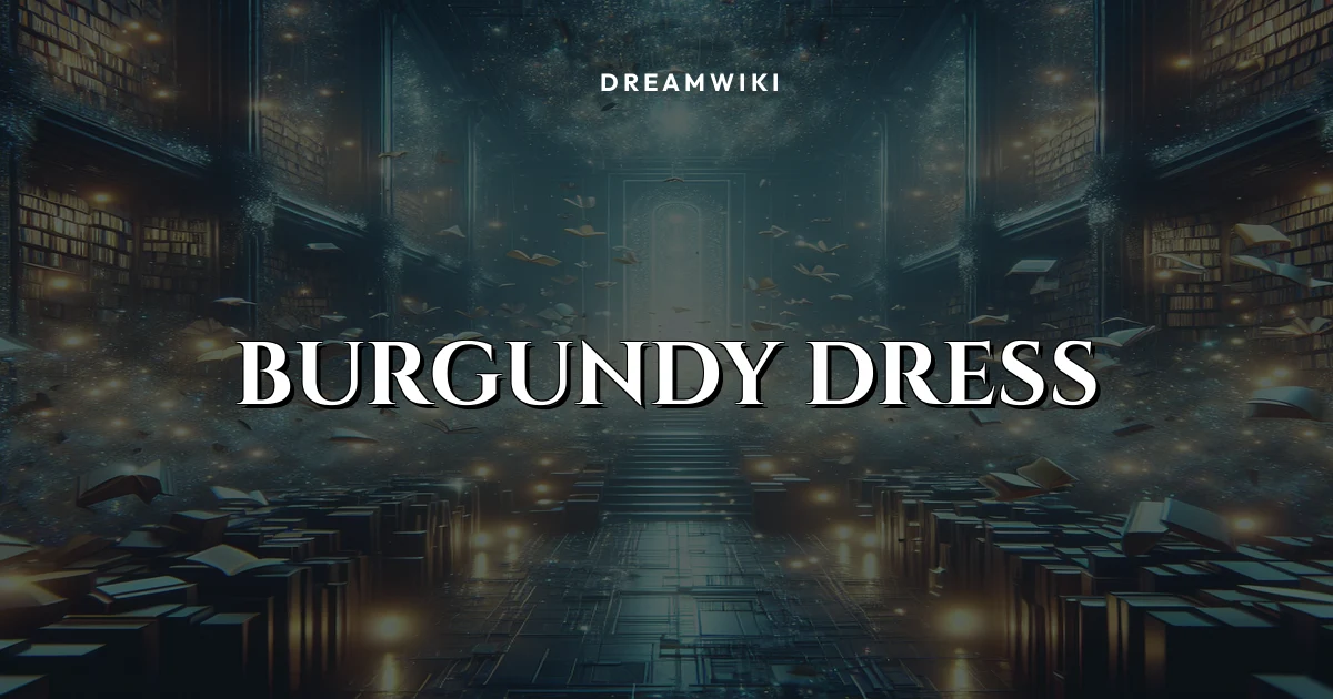 O que significa sonhar com vestido bordô