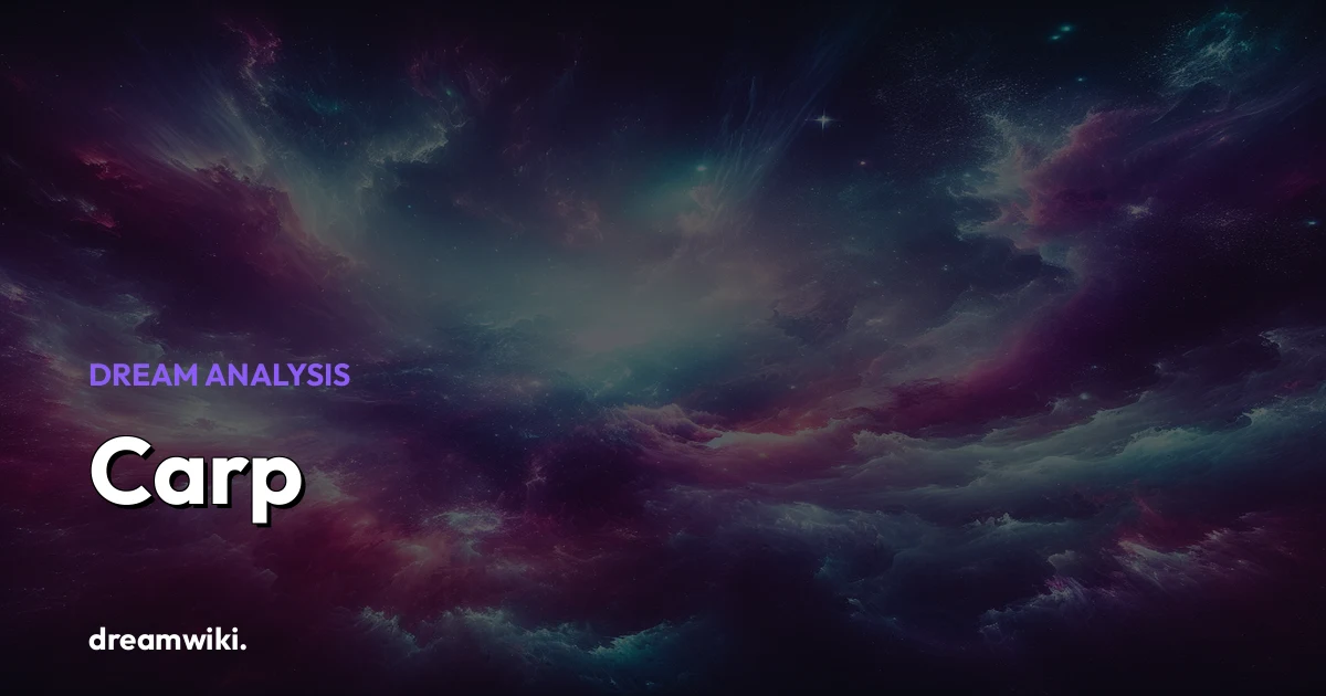 O que significa sonhar com Peixe Carpa