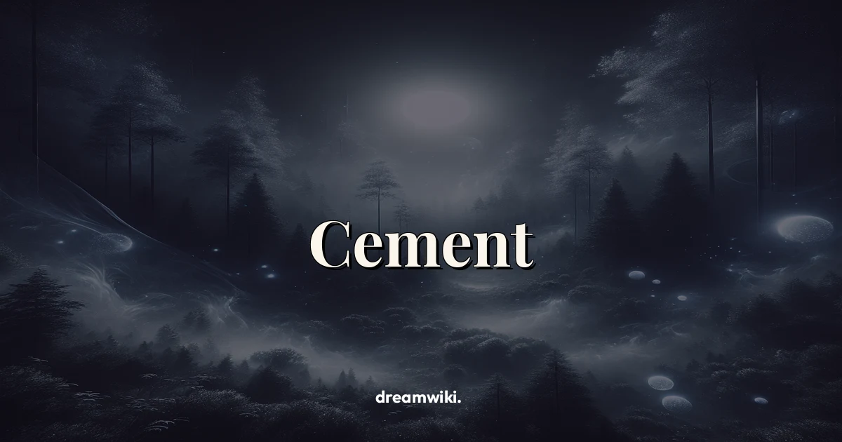 Significado de soñar con cemento
