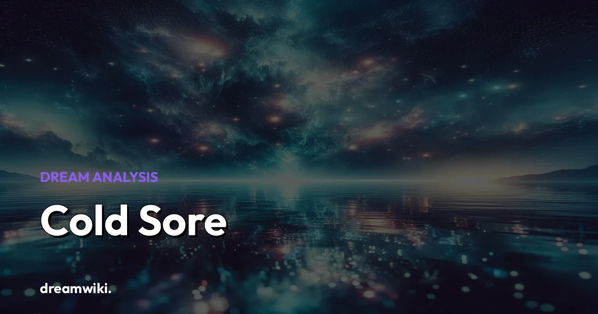 O que significa sonhar com ferida herpética