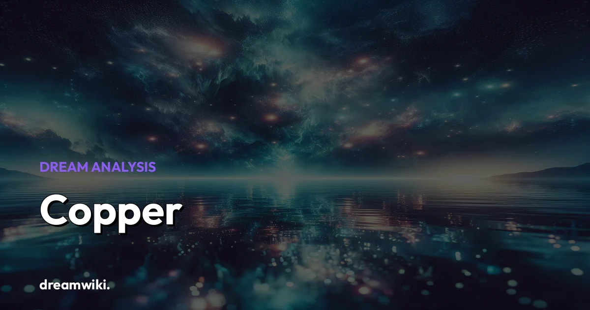 Significado de soñar con Cobre