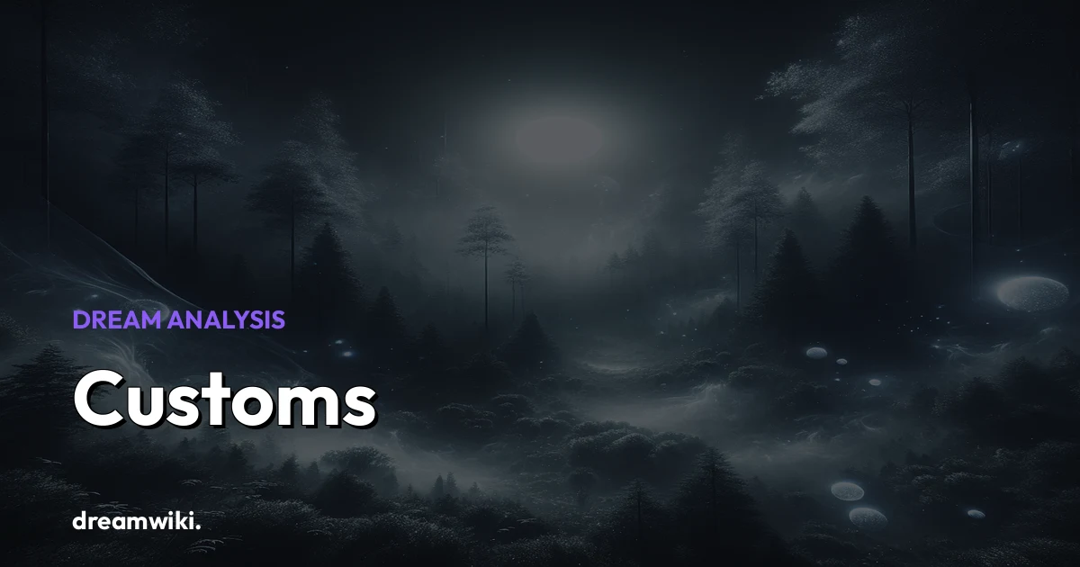 Customs Dream Meaning & Symbolism