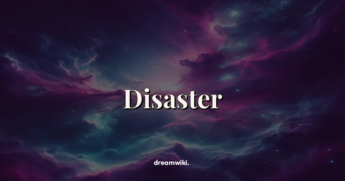 Significado de soñar con desastre