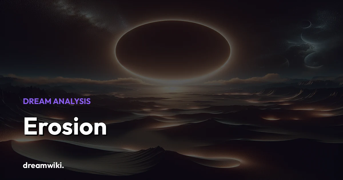 O que significa sonhar com erosão