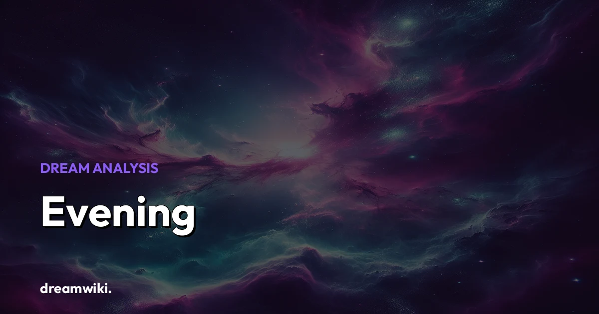 Evening Dream Meaning & Symbolism