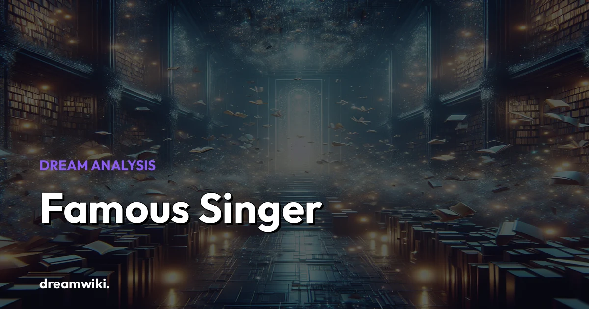 O que significa sonhar com Cantor Famoso