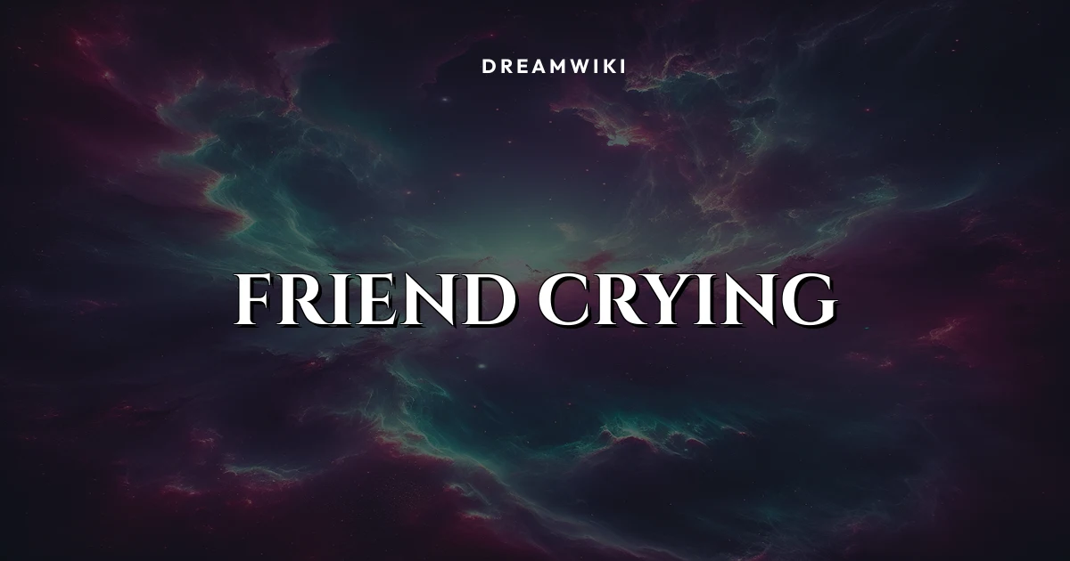 Friend Crying Dream Meaning & Symbolism