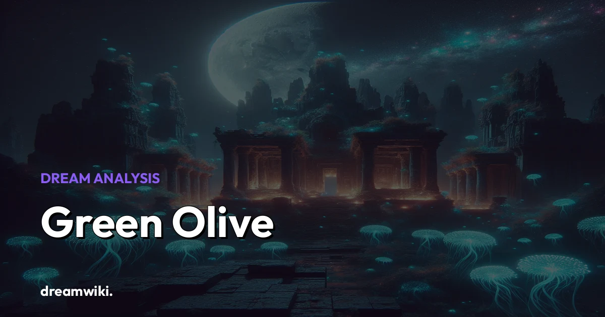 Significado de soñar con Aceituna Verde