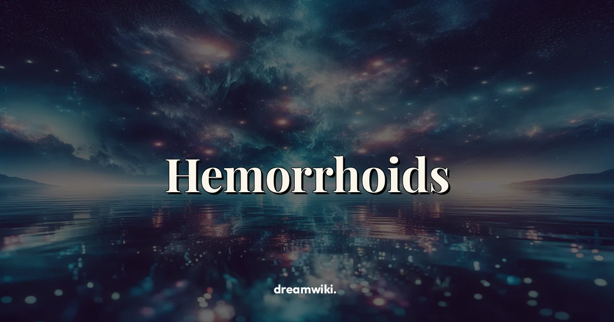 Significado de soñar con hemorroides