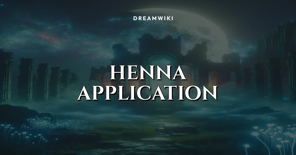 Henna Application Dream Meaning & Symbolism