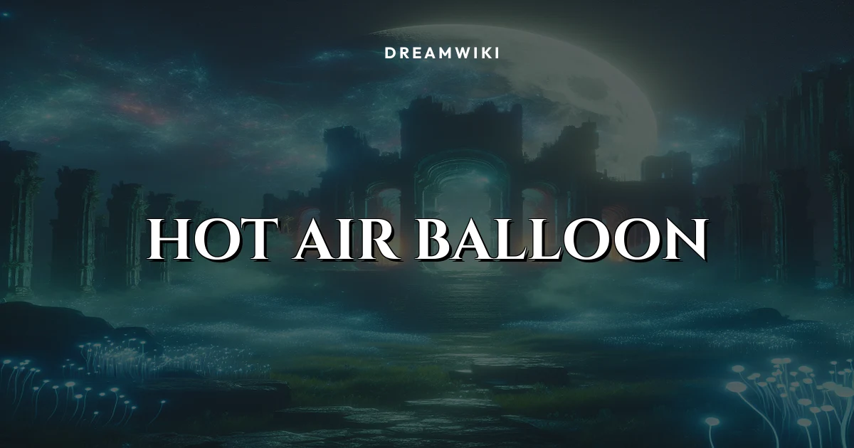 Significado de soñar con globo aerostático