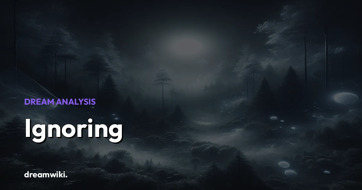 O que significa sonhar com Ignorar