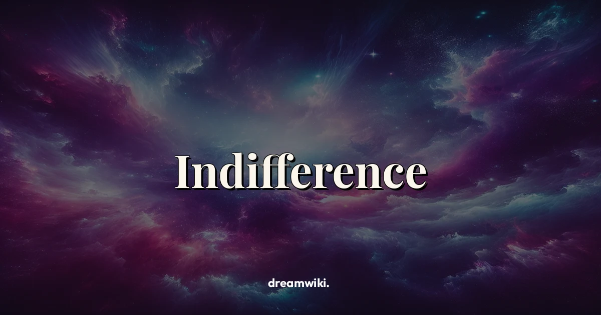 O que significa sonhar com indiferença