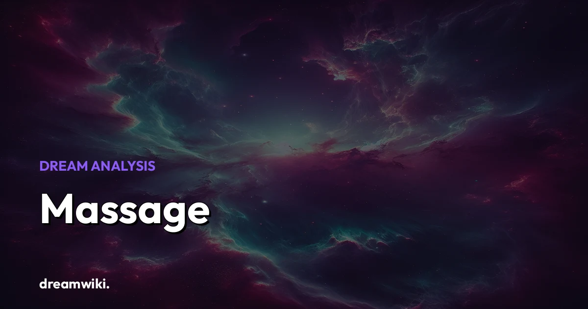Massage Dream Meaning & Symbolism
