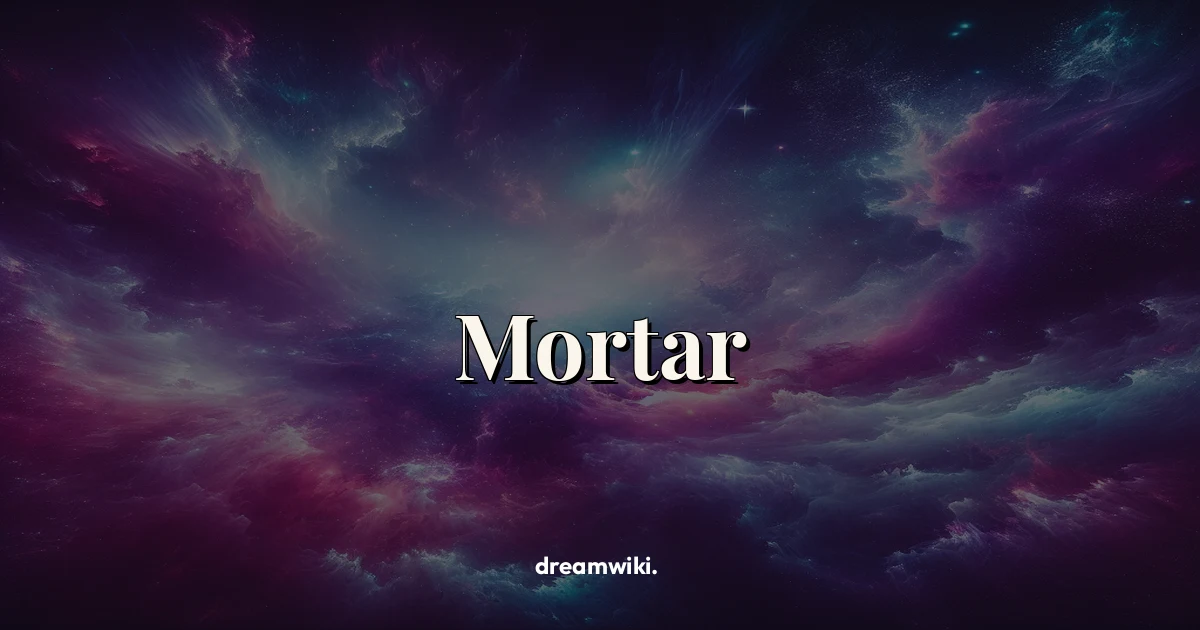 Mortar Dream Meaning & Symbolism