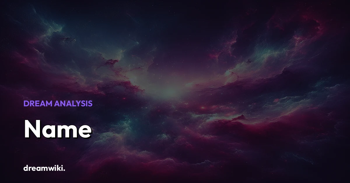 O que significa sonhar com nome