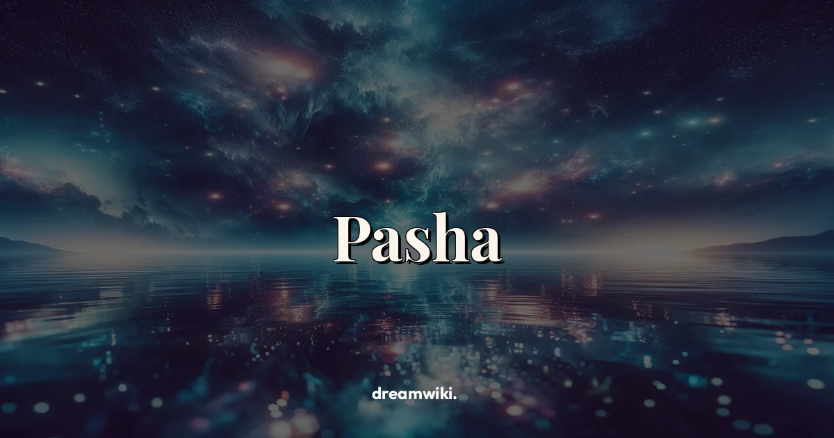 O que significa sonhar com Paşa