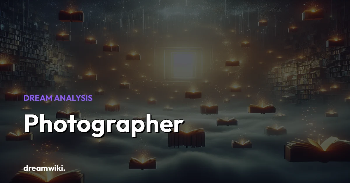 O que significa sonhar com Fotógrafo