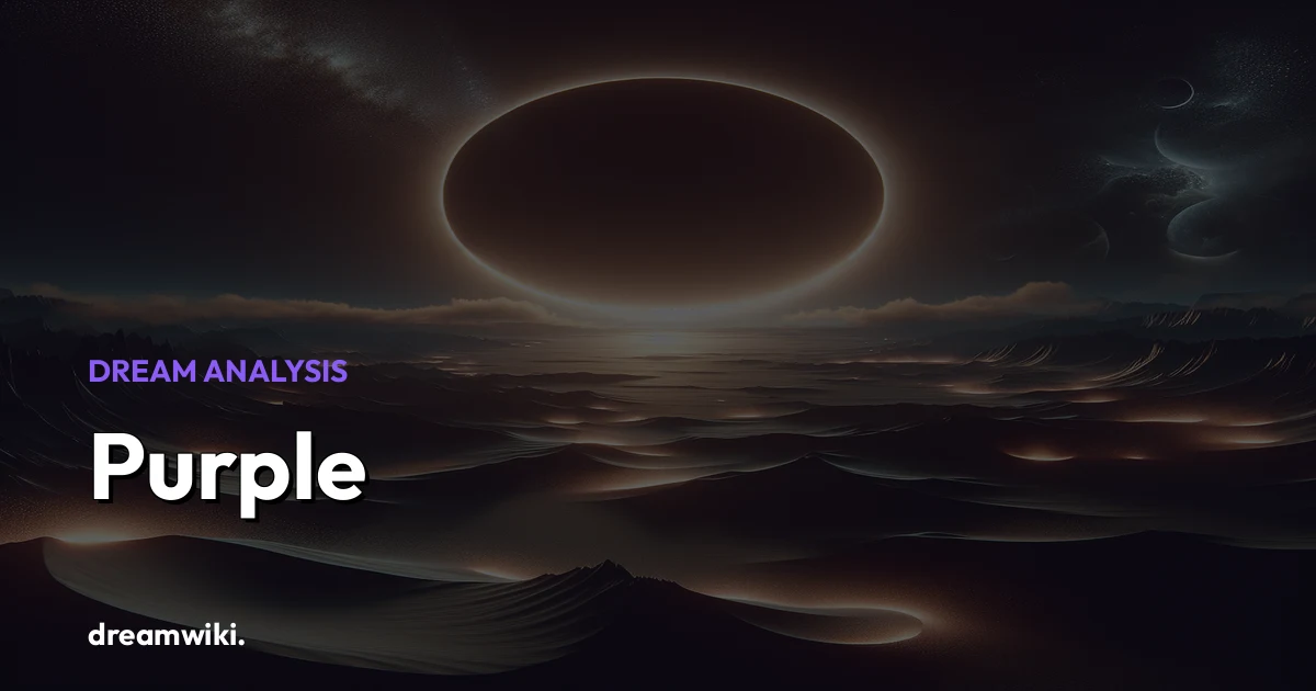 Significado de soñar con morado