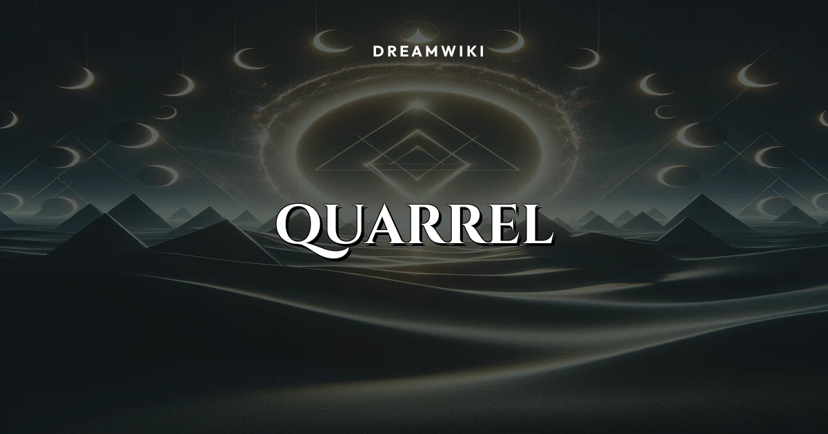 Quarrel Dream Meaning & Symbolism