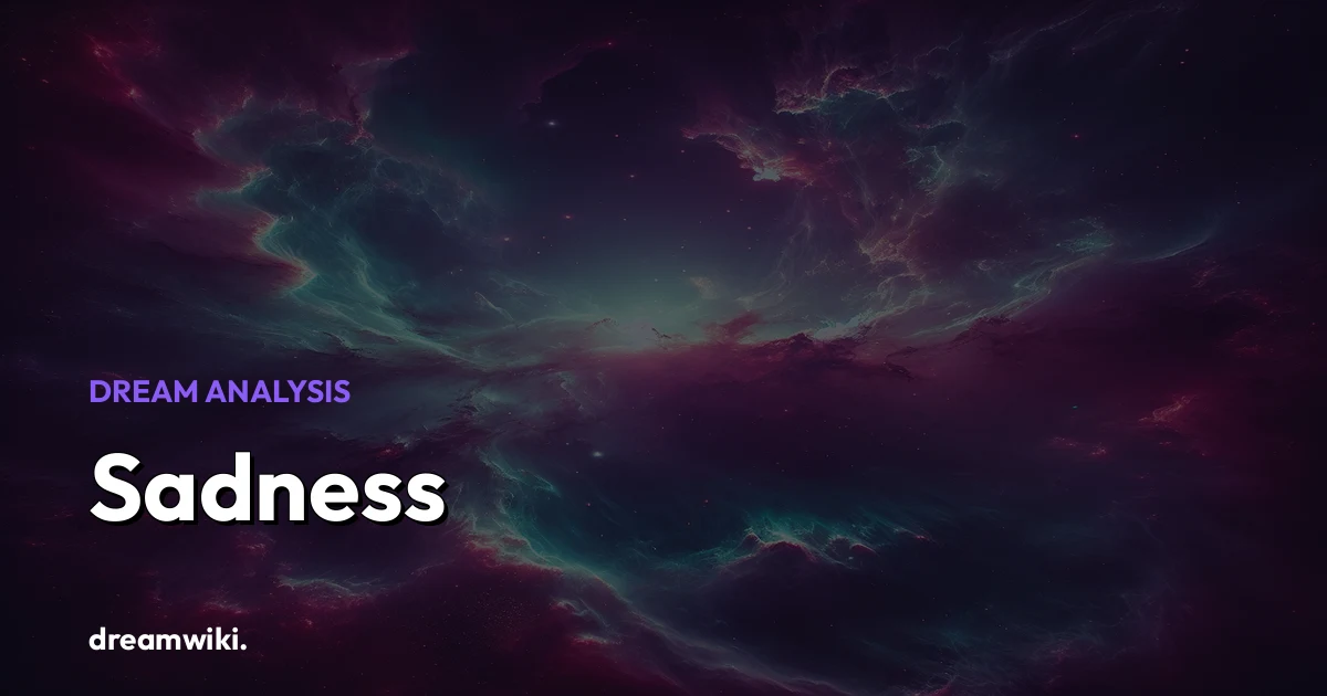 Significado de soñar con tristeza