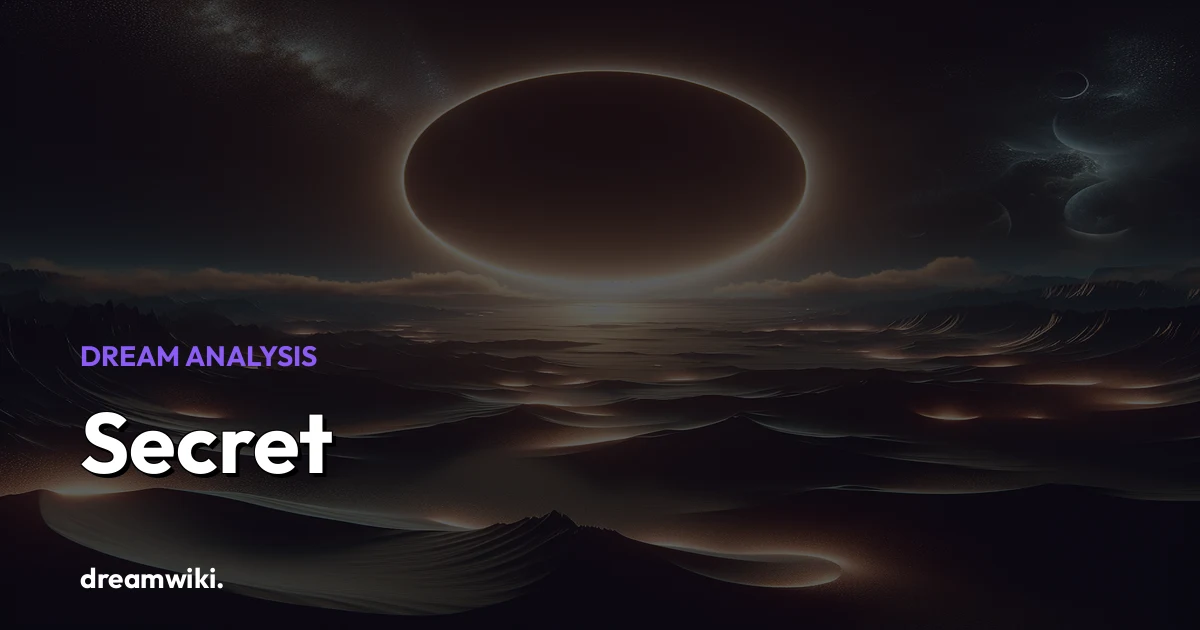 Significado de soñar con Oculto