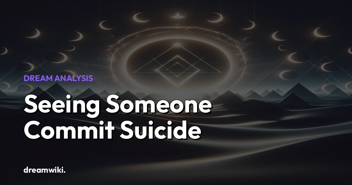 Seeing Someone Commit Suicide Dream Meaning & Symbolism