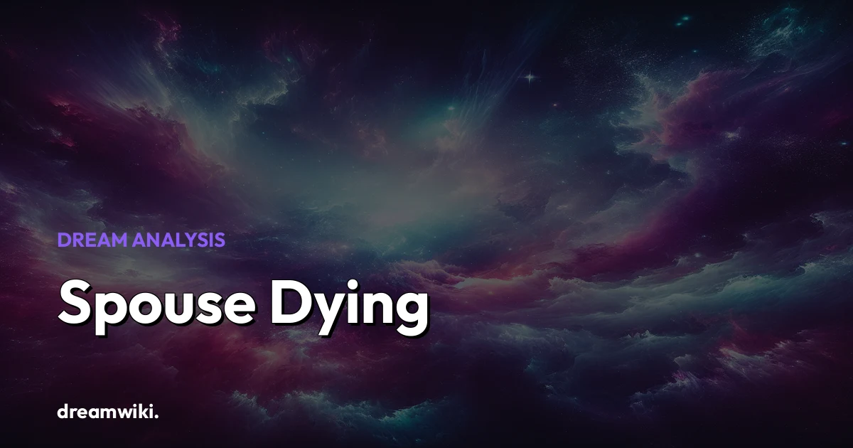 O que significa sonhar com a morte do cônjuge
