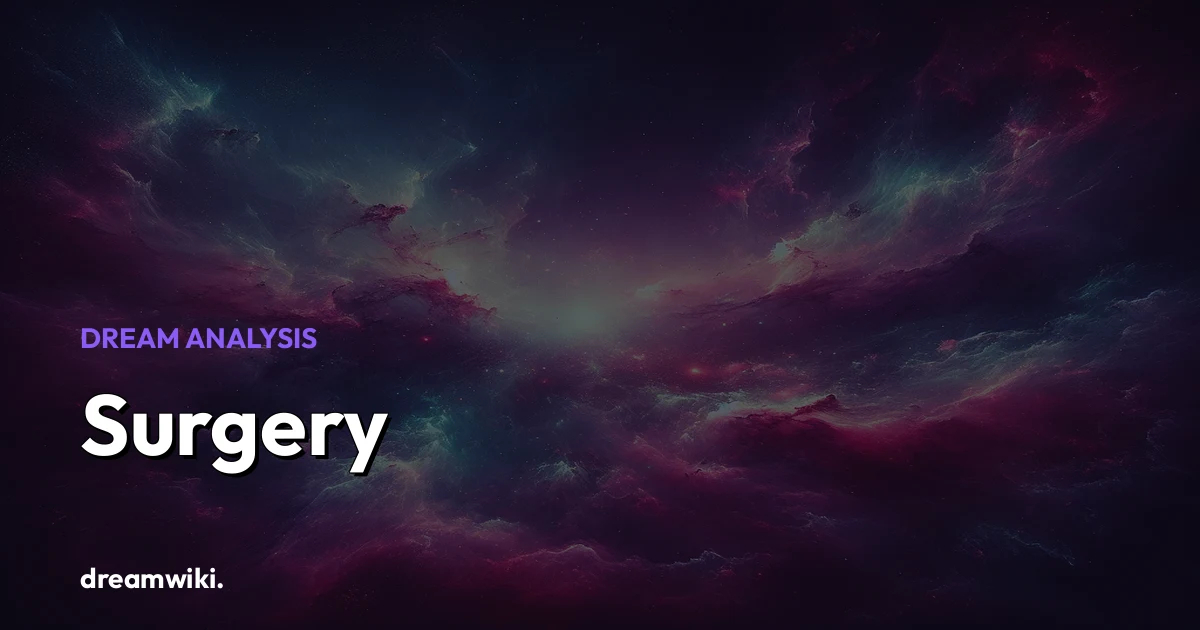 Surgery Dream Meaning & Symbolism
