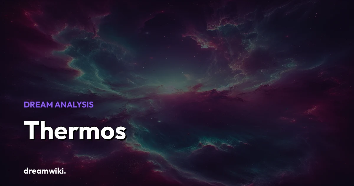 O que significa sonhar com Termo