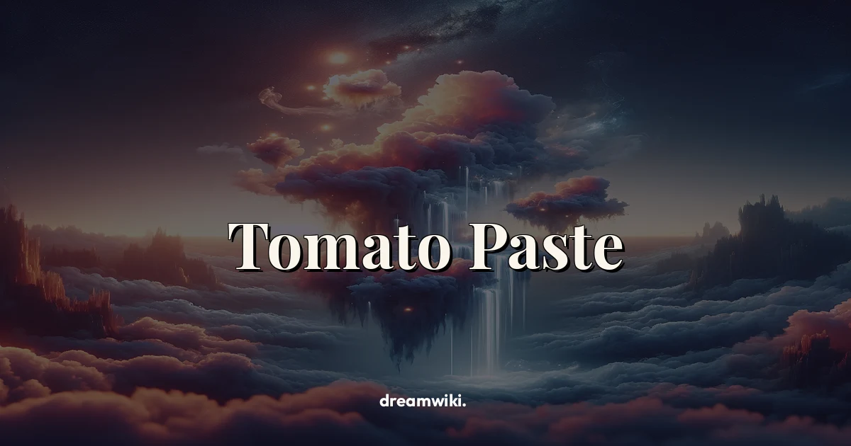 Tomato Paste Dream Meaning & Symbolism