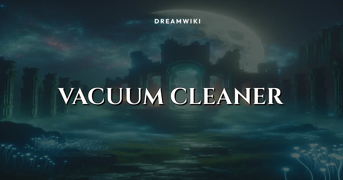 Vacuum Cleaner Dream Meaning & Symbolism