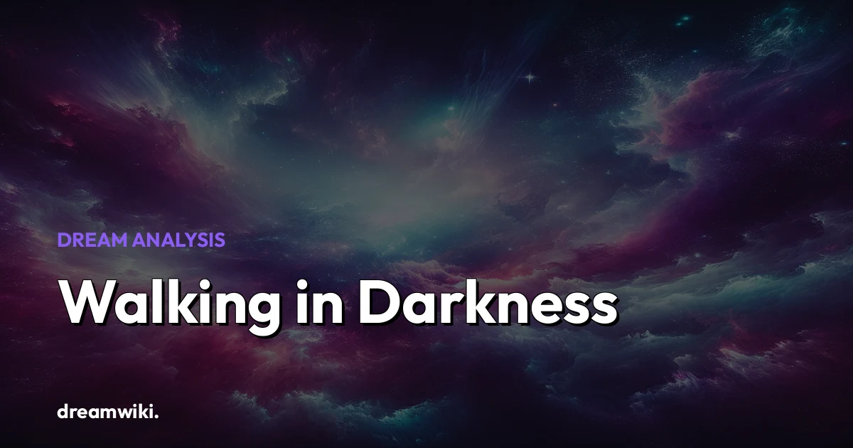 O que significa sonhar com Andar no Escuro