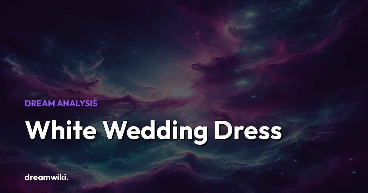 O que significa sonhar com vestido de noiva branco