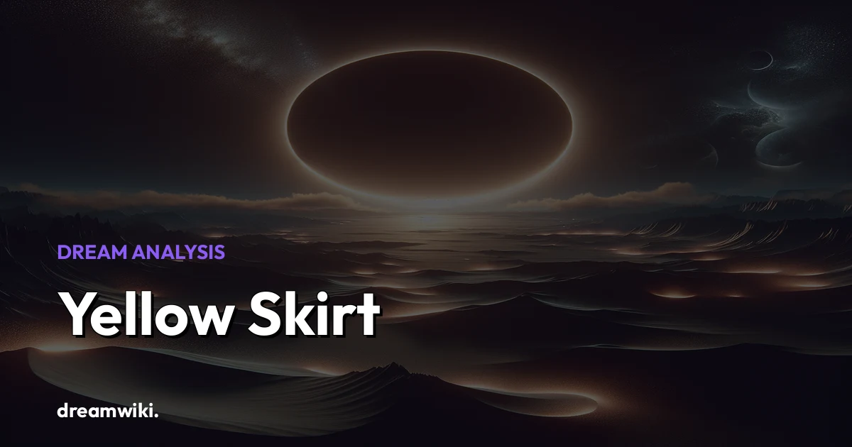O que significa sonhar com Saia Amarela