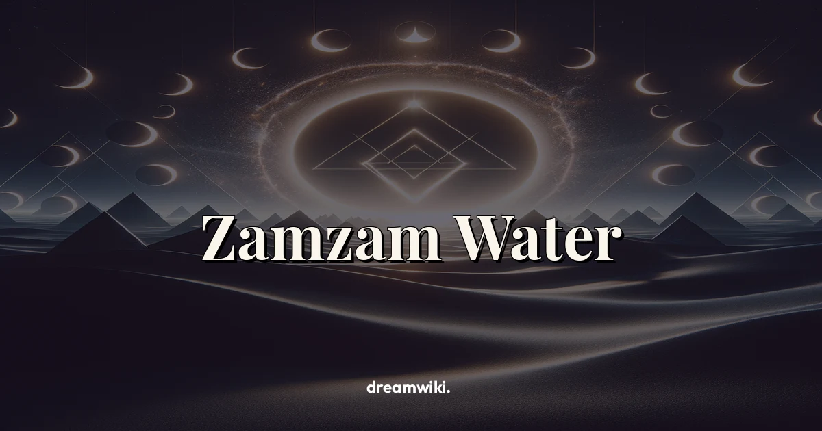 O que significa sonhar com Água de Zamzam