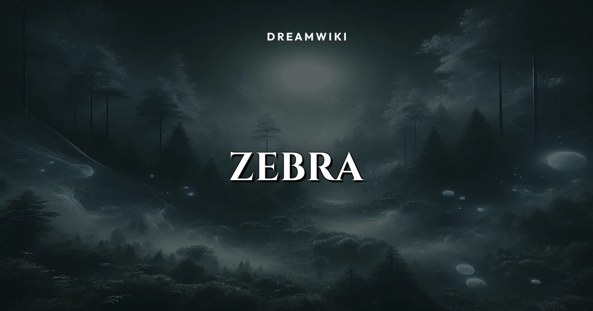 Zebra Dream Meaning & Symbolism